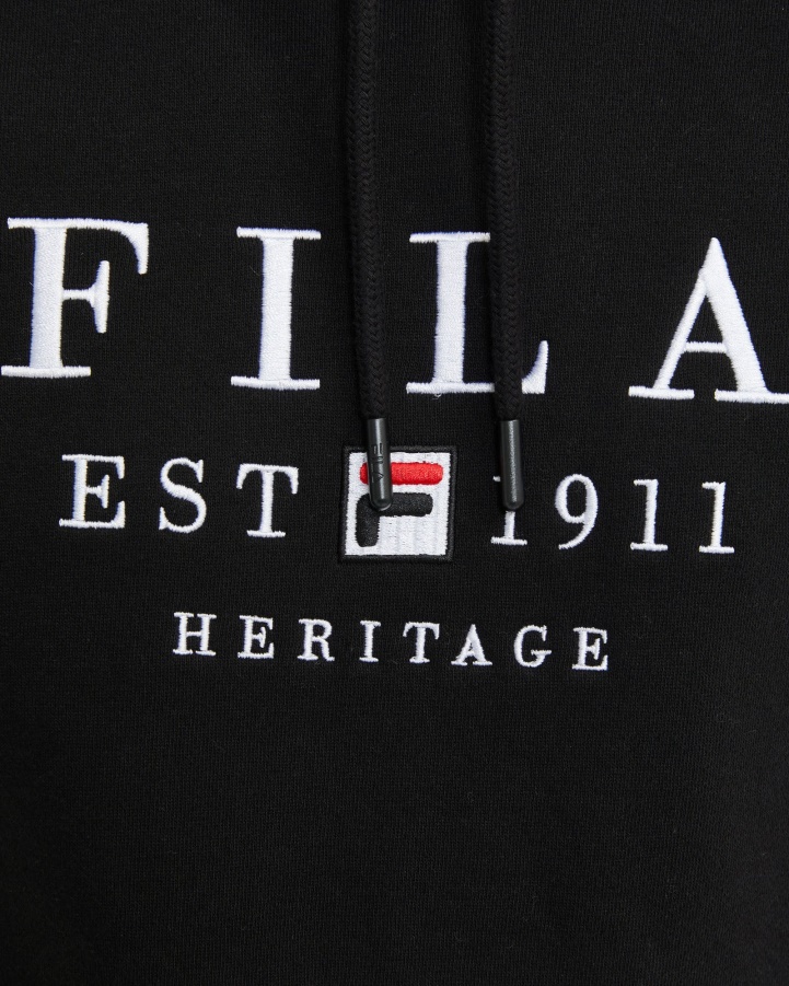 Fila Black Unisex Heritage Hood