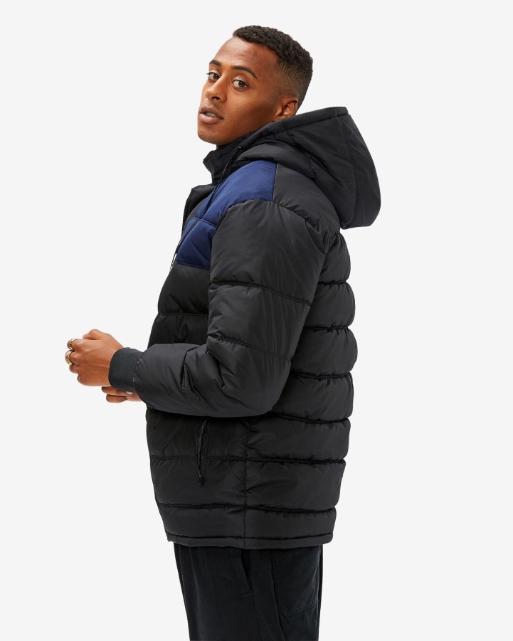 Black Fila Men's Castilo Puff Jacket