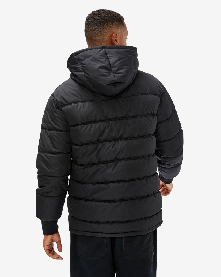 Black Fila Men's Castilo Puff Jacket