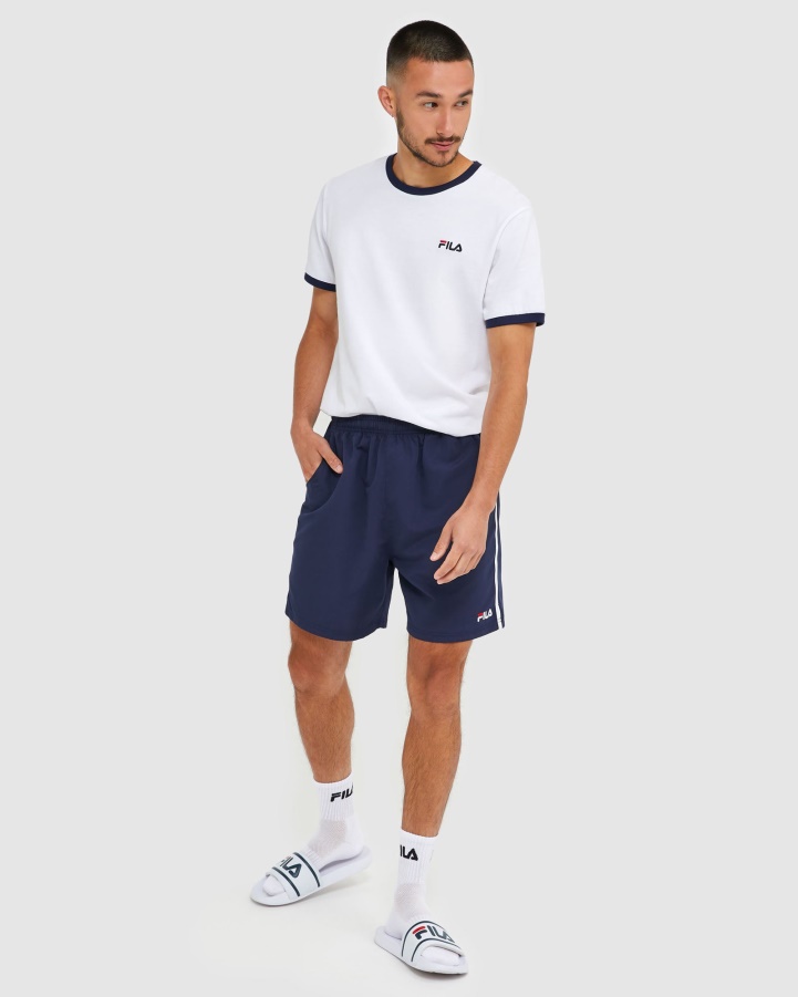 New Navy Classic Men's Microfibre Shorts Fila