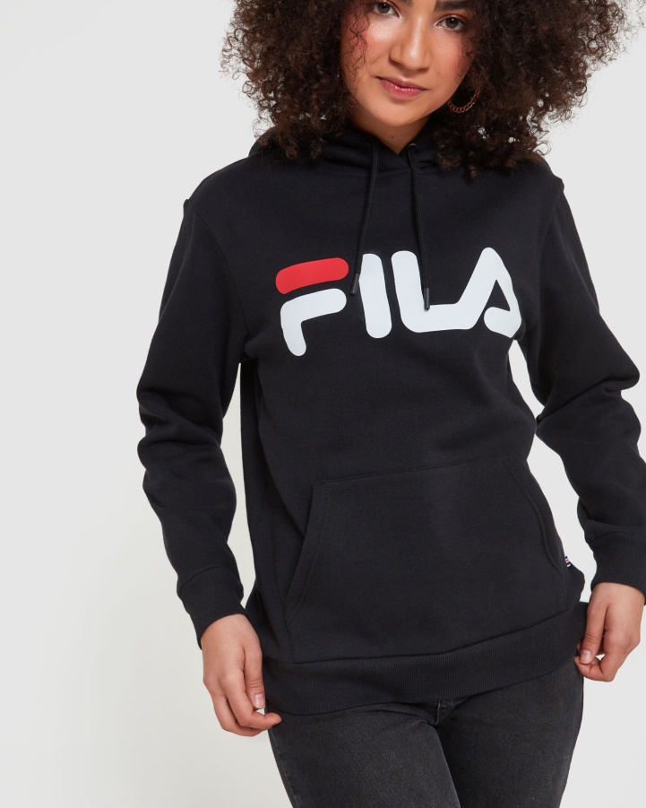 Black Classic Unisex Hood Fila