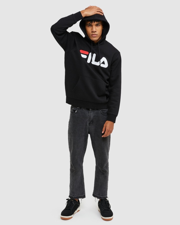 Black Classic Unisex Hood Fila