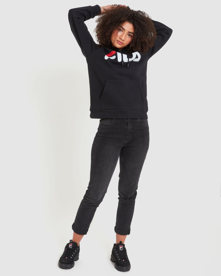 Black Classic Unisex Hood Fila