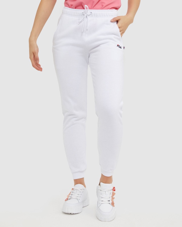 White Fila Classic Unisex Pant