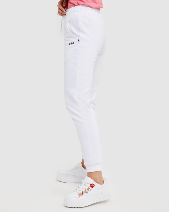 White Fila Classic Unisex Pant