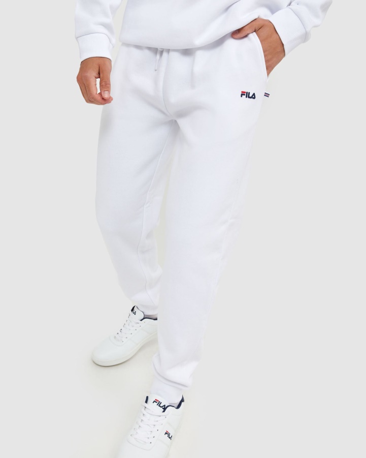 White Fila Classic Unisex Pant