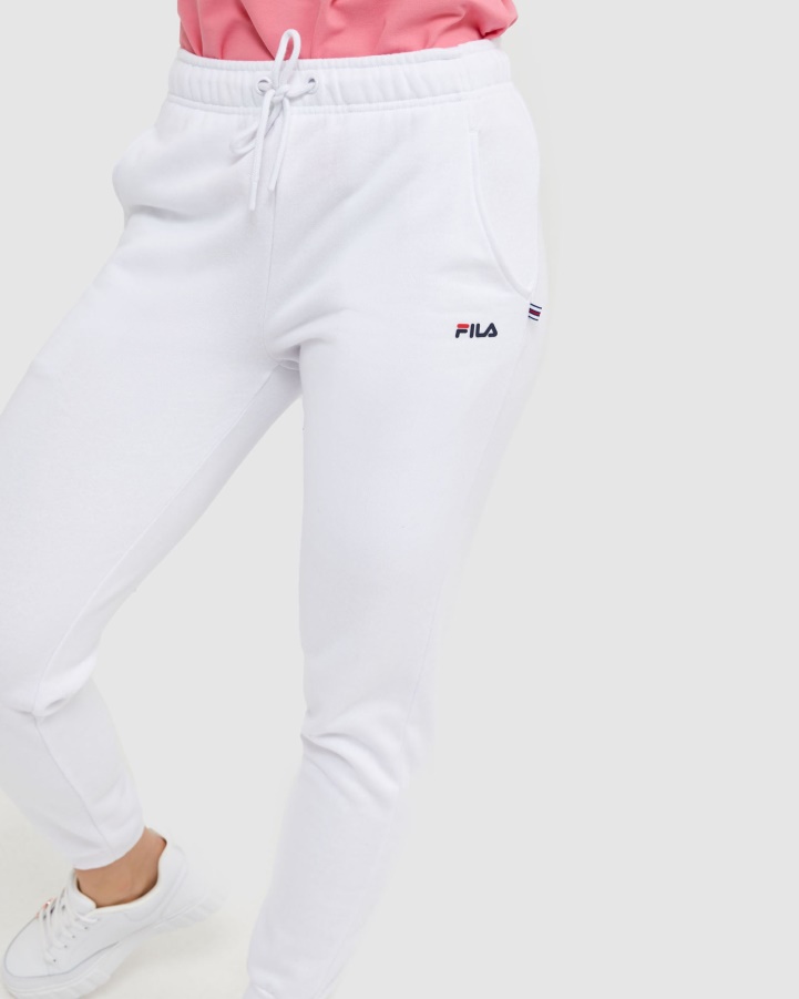 White Fila Classic Unisex Pant