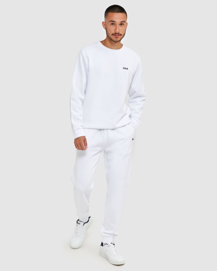 White Fila Classic Unisex Pant