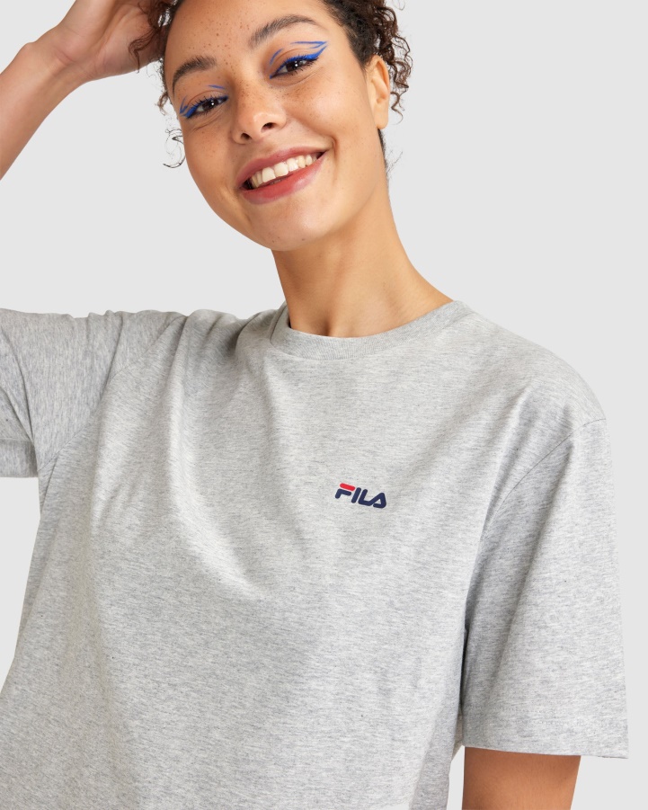 Silver Marle Fila Unisex Classic Tee 2