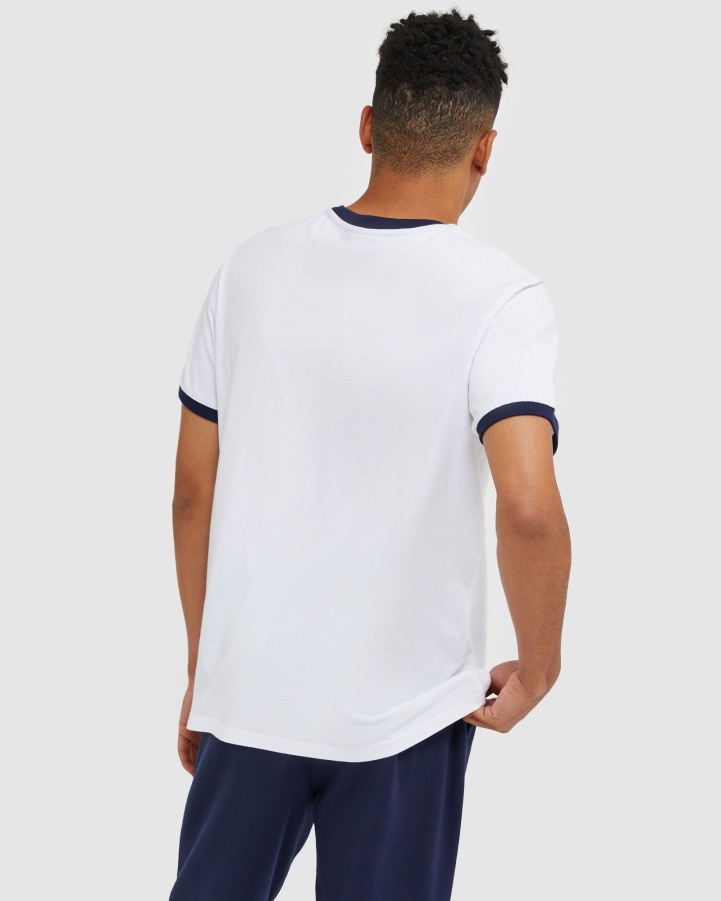 Fila White Classic Men's Ringer Tee