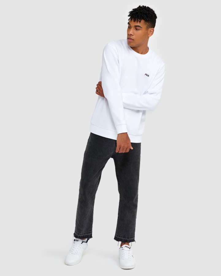 White Classic Unisex Crew 2 Fila