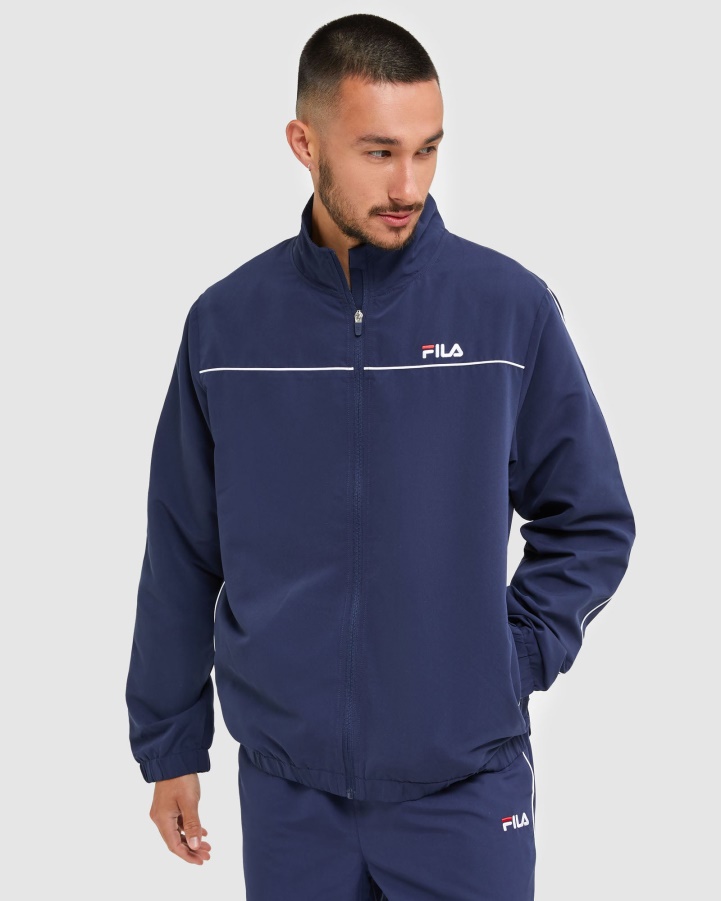 Fila Classic Men's Microfibre Jacket New Navy
