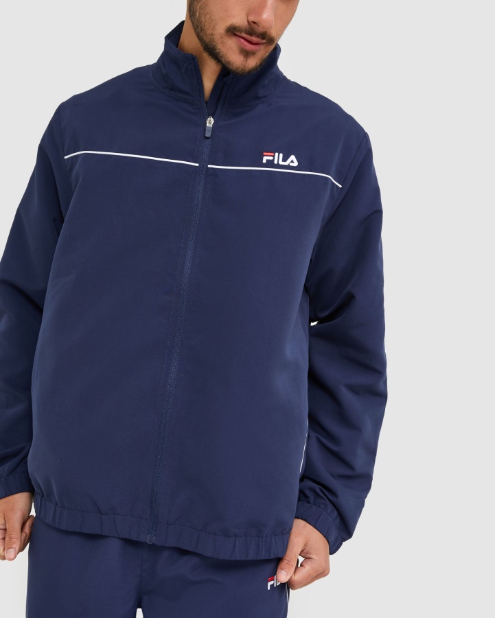 Fila Classic Men's Microfibre Jacket New Navy