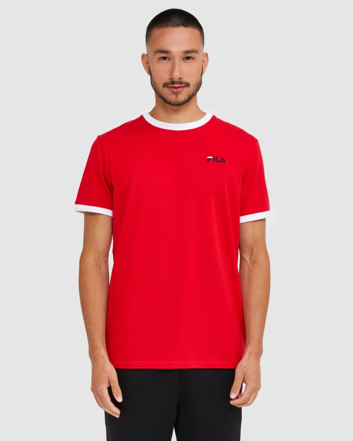 Fila Red Classic Men's Ringer Tee