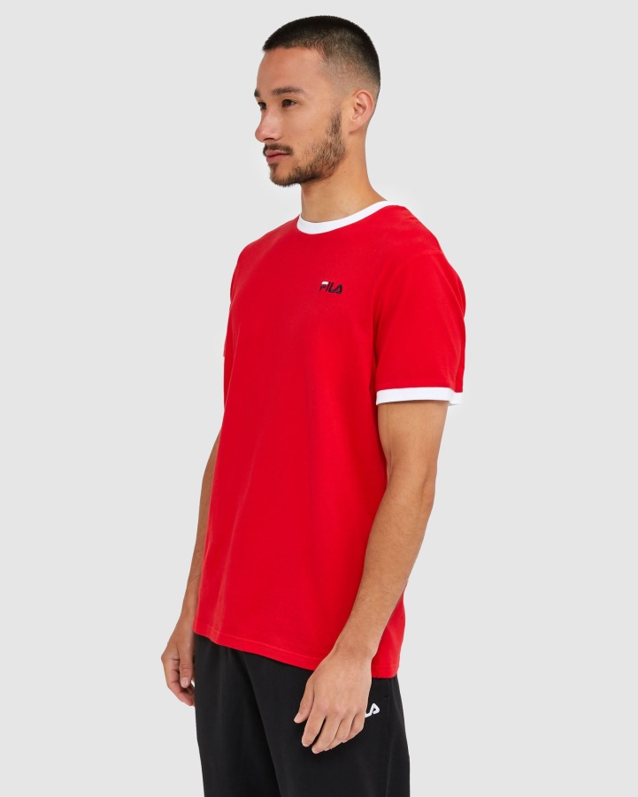 Fila Red Classic Men's Ringer Tee