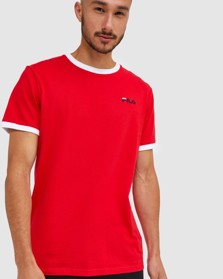 Fila Red Classic Men's Ringer Tee