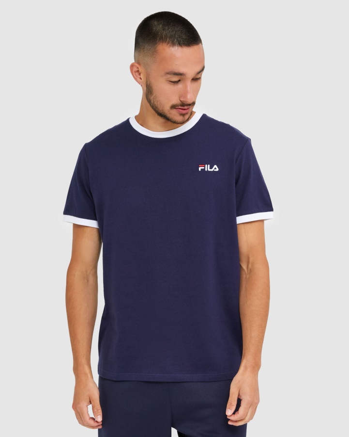 Classic Men's Ringer Tee New Navy Fila