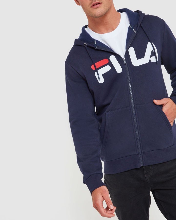 New Navy Classic Unisex Zip Jacket Fila
