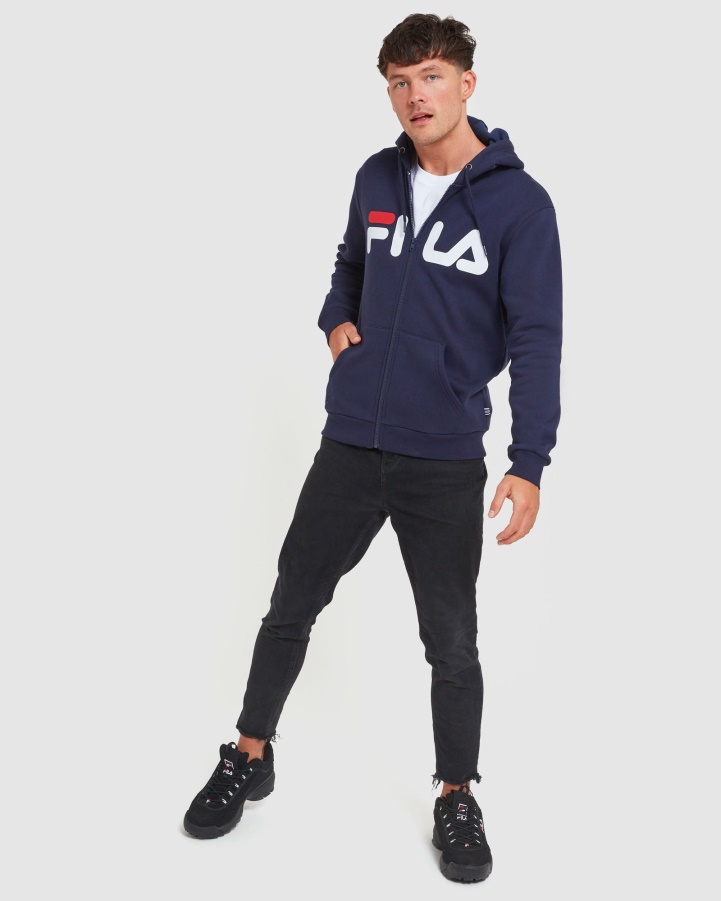 New Navy Classic Unisex Zip Jacket Fila