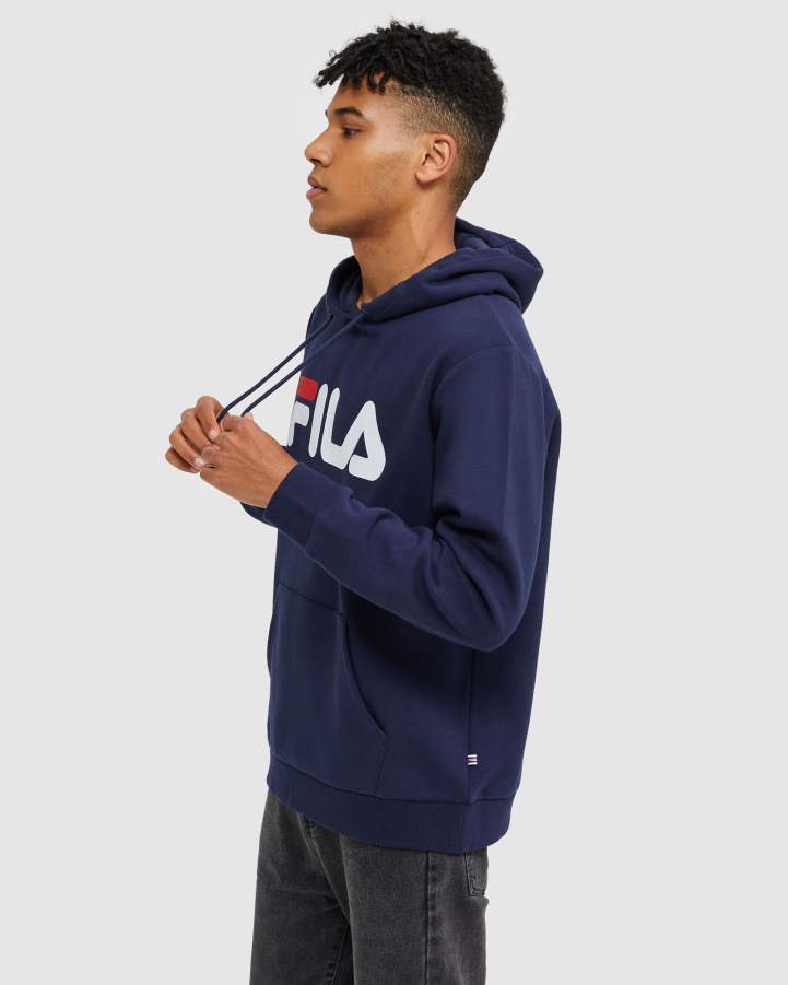 Classic Unisex Hood Fila New Navy