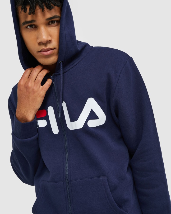 Classic Unisex Hood Fila New Navy