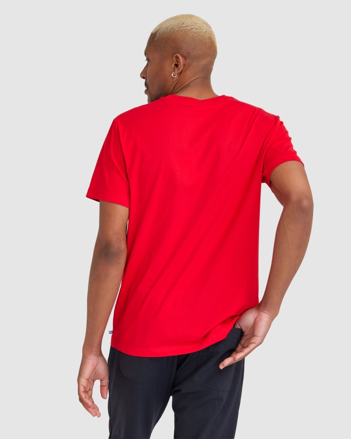 Red Fila Unisex Classic Tee 2