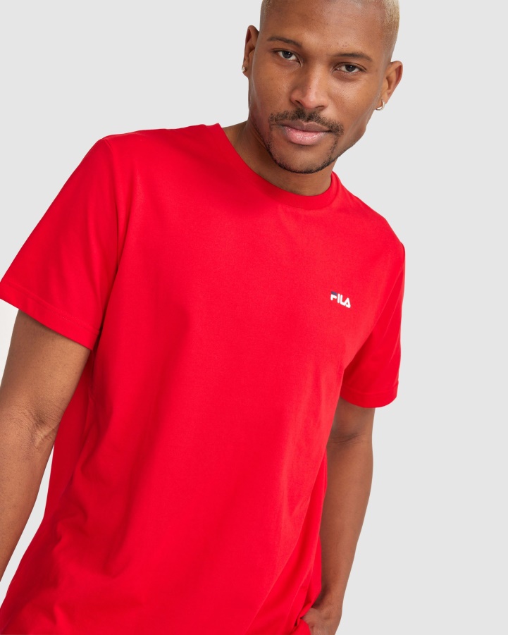 Red Fila Unisex Classic Tee 2