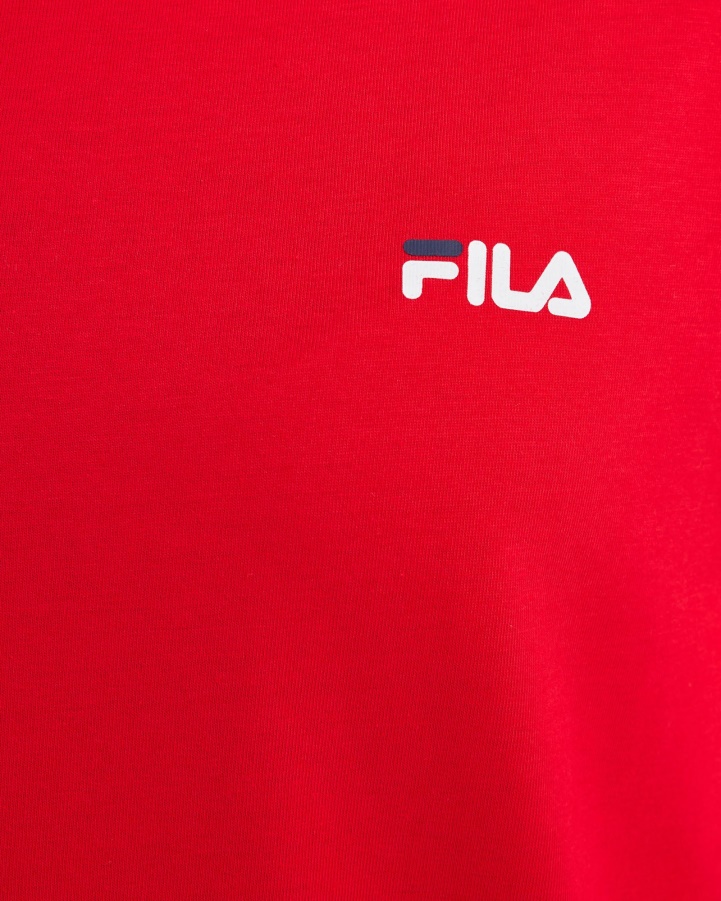 Red Fila Unisex Classic Tee 2