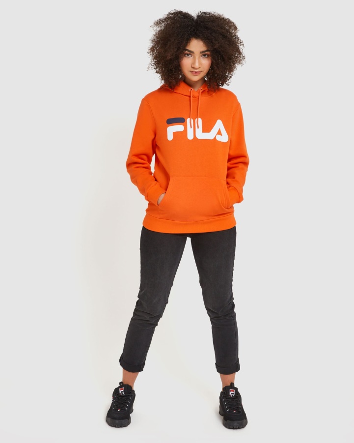 Classic Unisex Hood Fila Red Orange