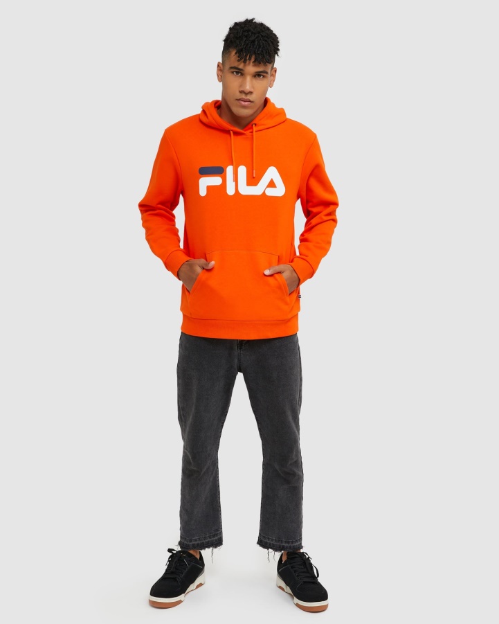 Classic Unisex Hood Fila Red Orange