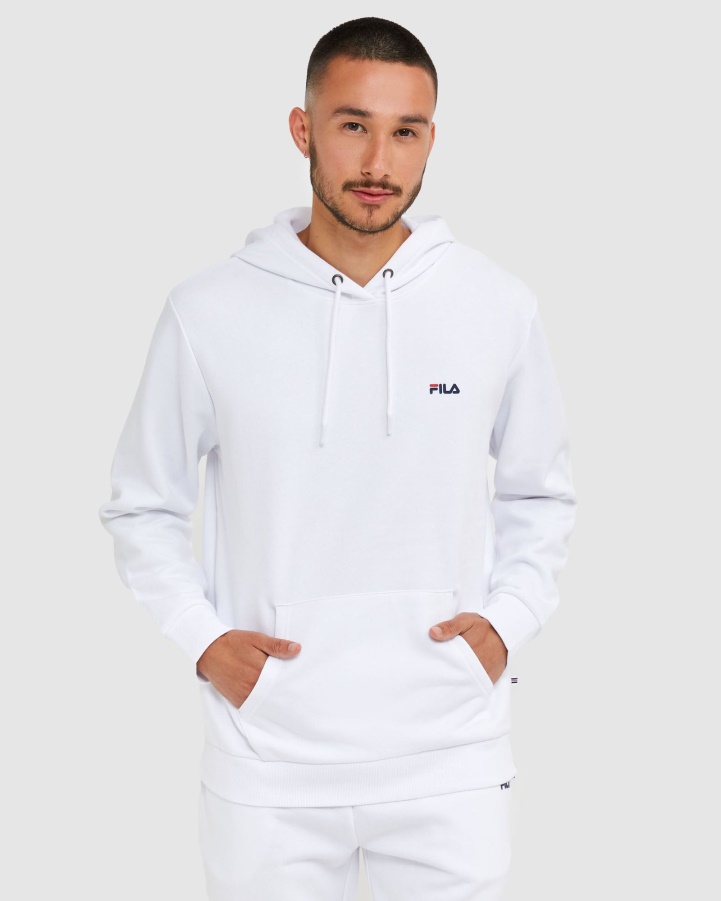 White Fila Classic Unisex Hood 2