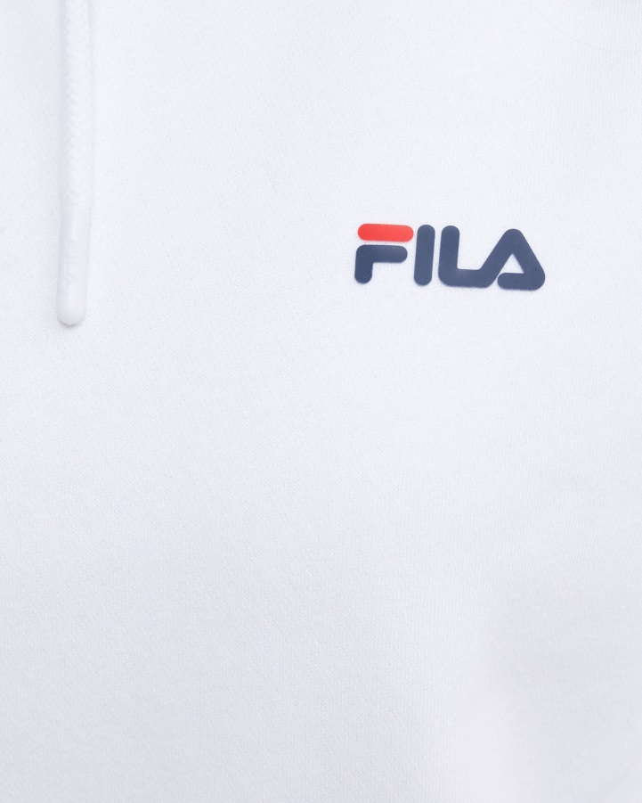 White Fila Classic Unisex Hood 2