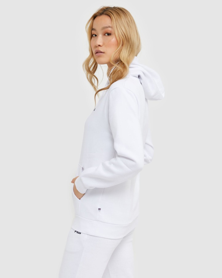 White Fila Classic Unisex Hood 2