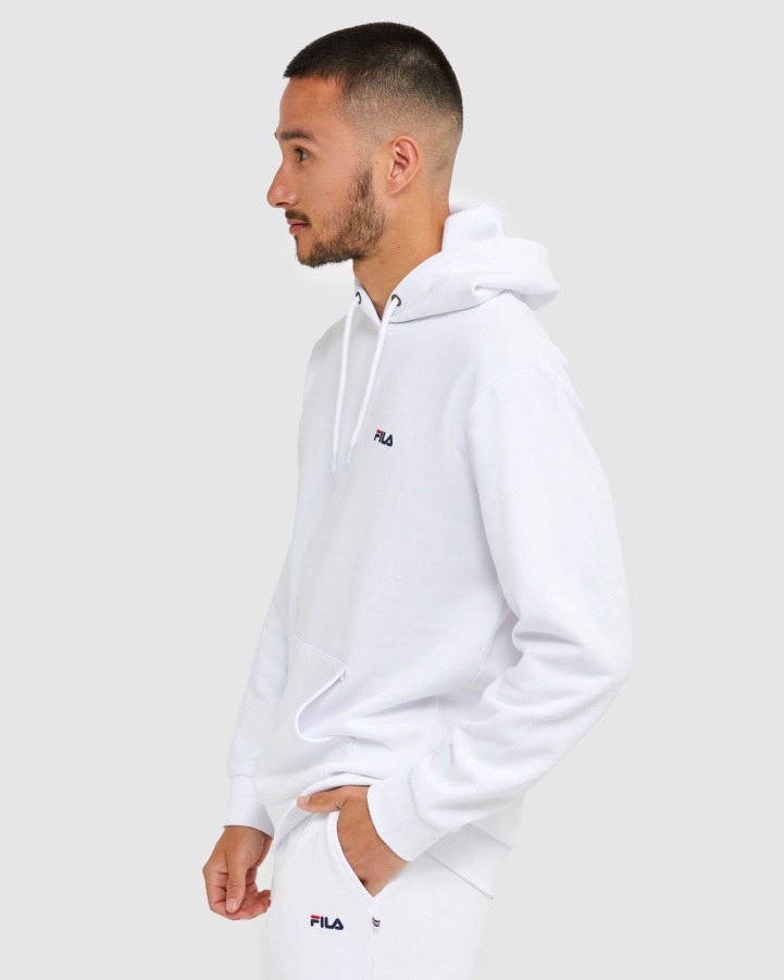 White Fila Classic Unisex Hood 2