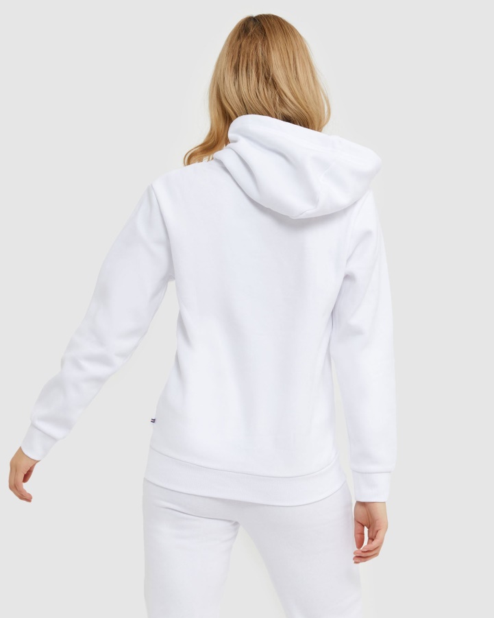 White Fila Classic Unisex Hood 2