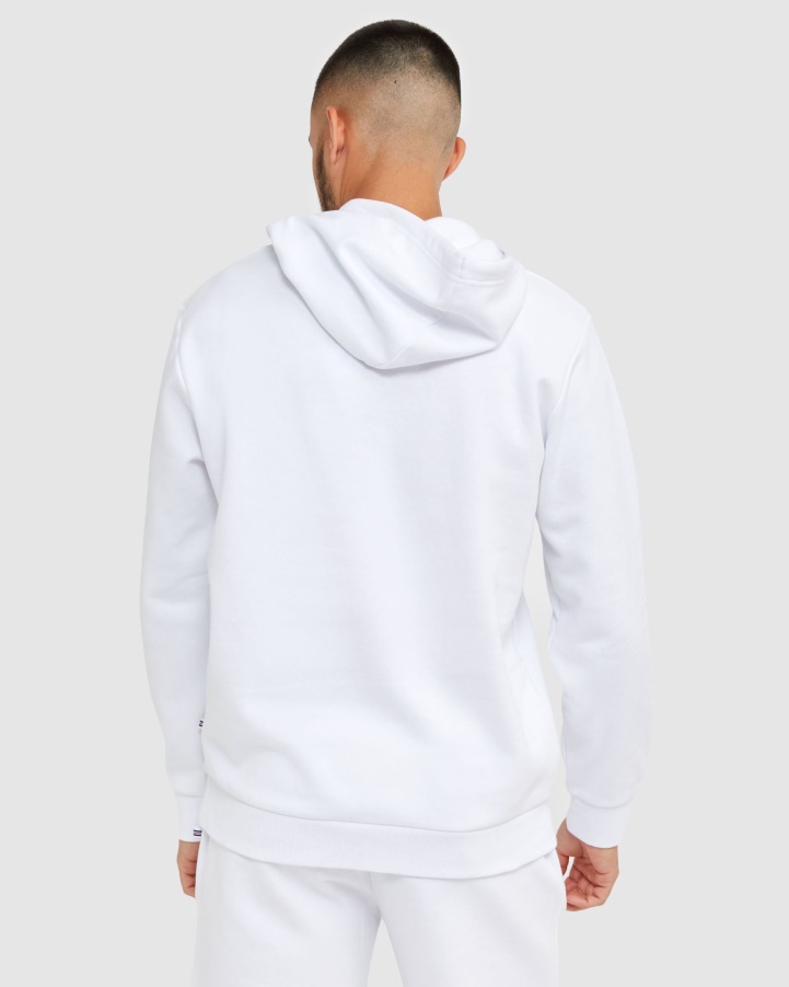 White Fila Classic Unisex Hood 2