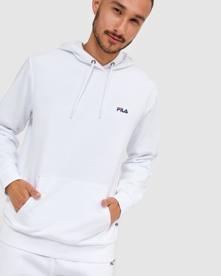 White Fila Classic Unisex Hood 2