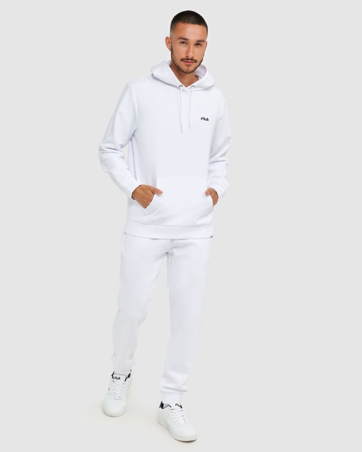 White Fila Classic Unisex Hood 2