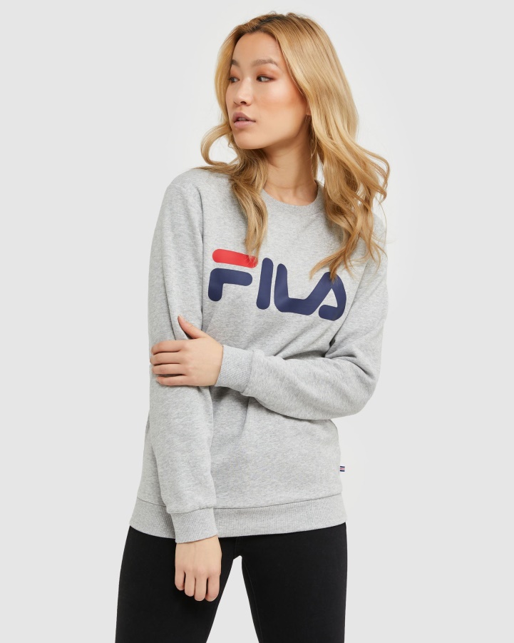 Classic Unisex Crew Silver Marle Fila