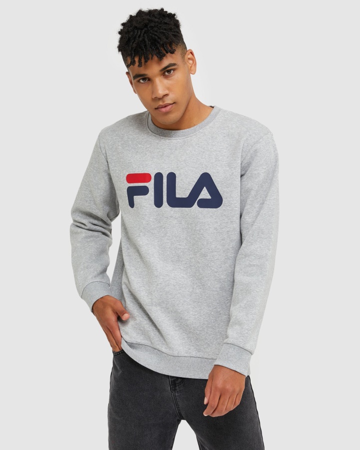 Classic Unisex Crew Silver Marle Fila
