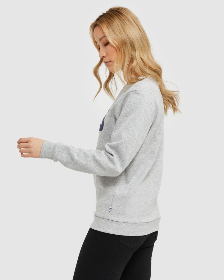 Classic Unisex Crew Silver Marle Fila