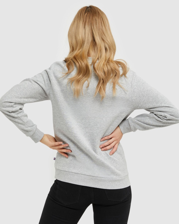 Classic Unisex Crew Silver Marle Fila