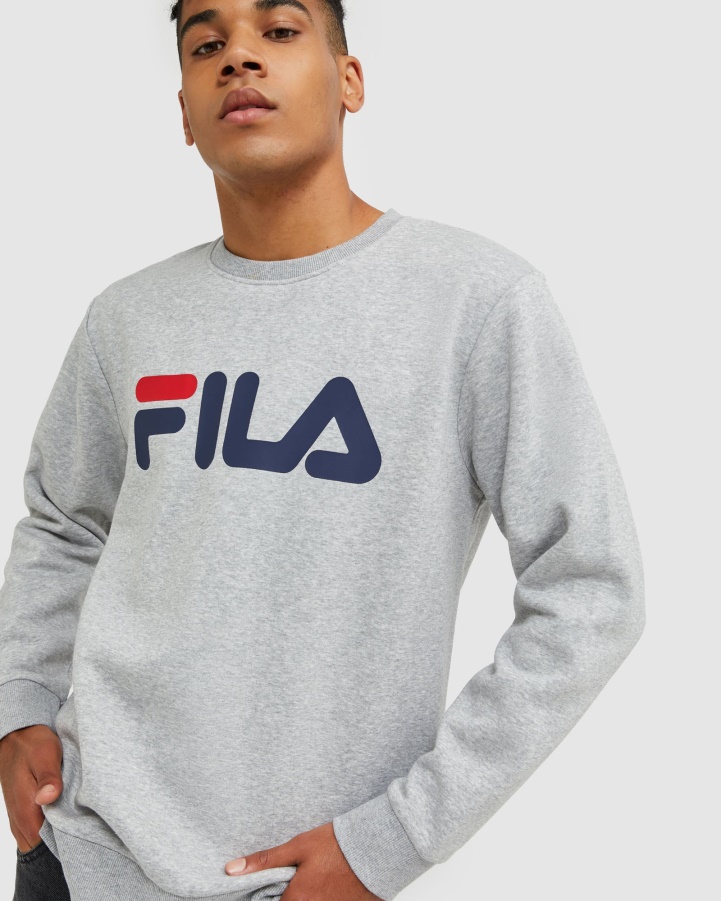 Classic Unisex Crew Silver Marle Fila
