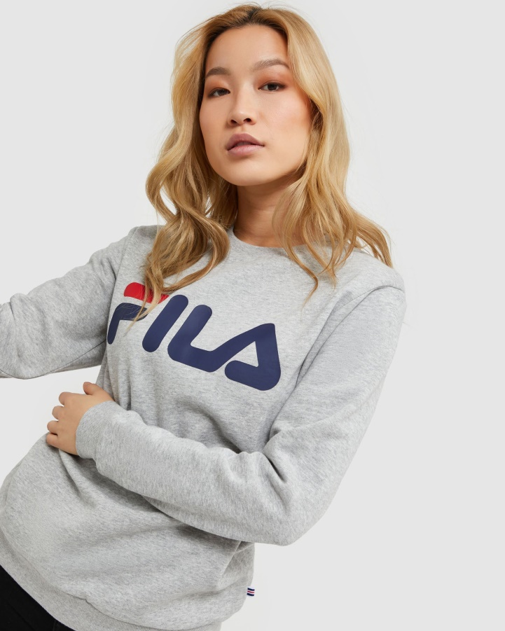 Classic Unisex Crew Silver Marle Fila
