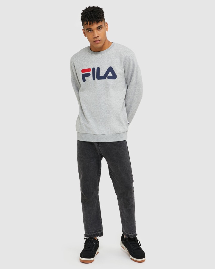 Classic Unisex Crew Silver Marle Fila