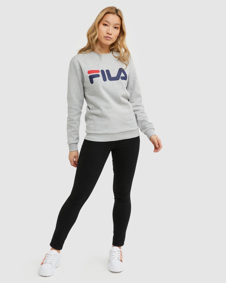 Classic Unisex Crew Silver Marle Fila