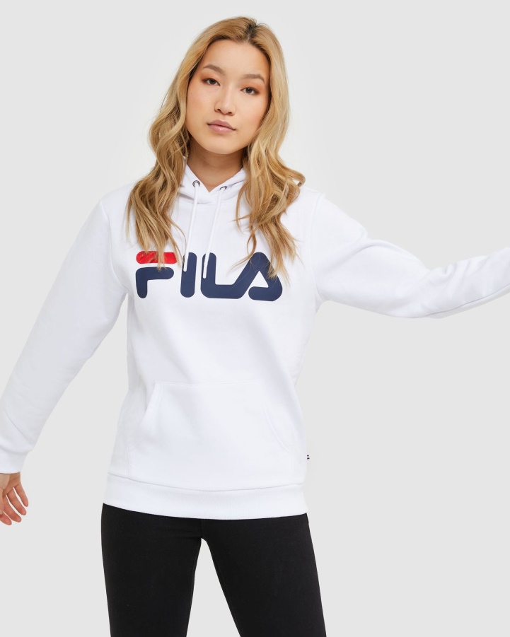 White Classic Unisex Hood Fila