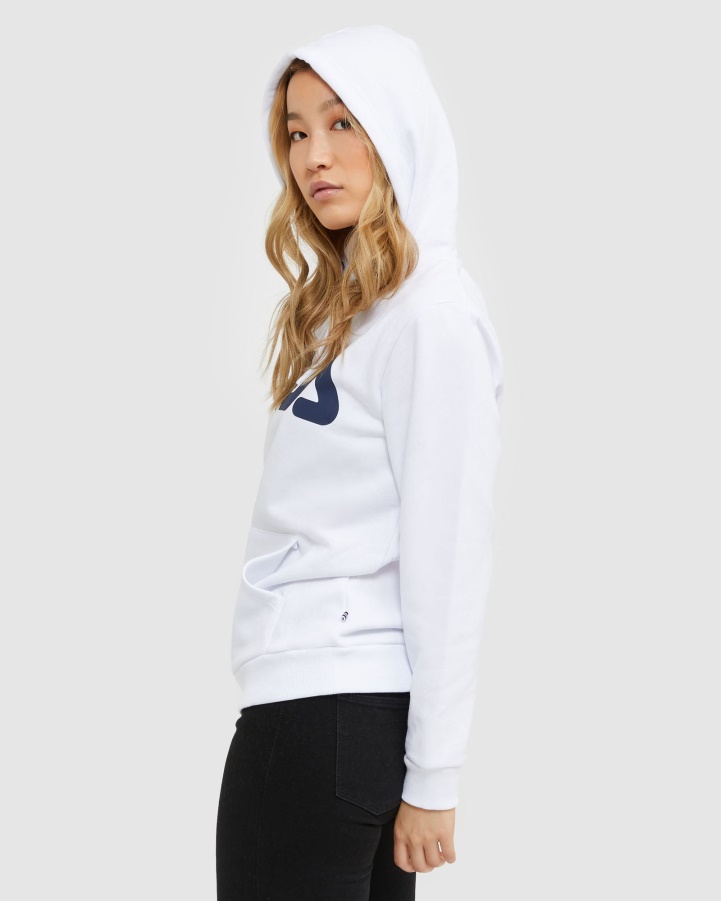 White Classic Unisex Hood Fila