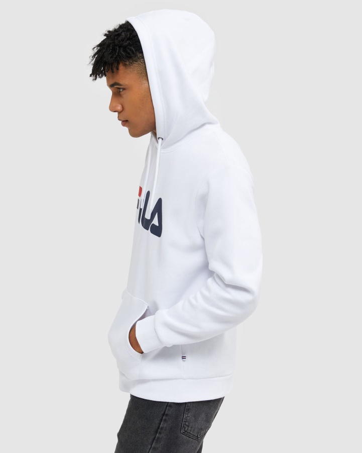 White Classic Unisex Hood Fila