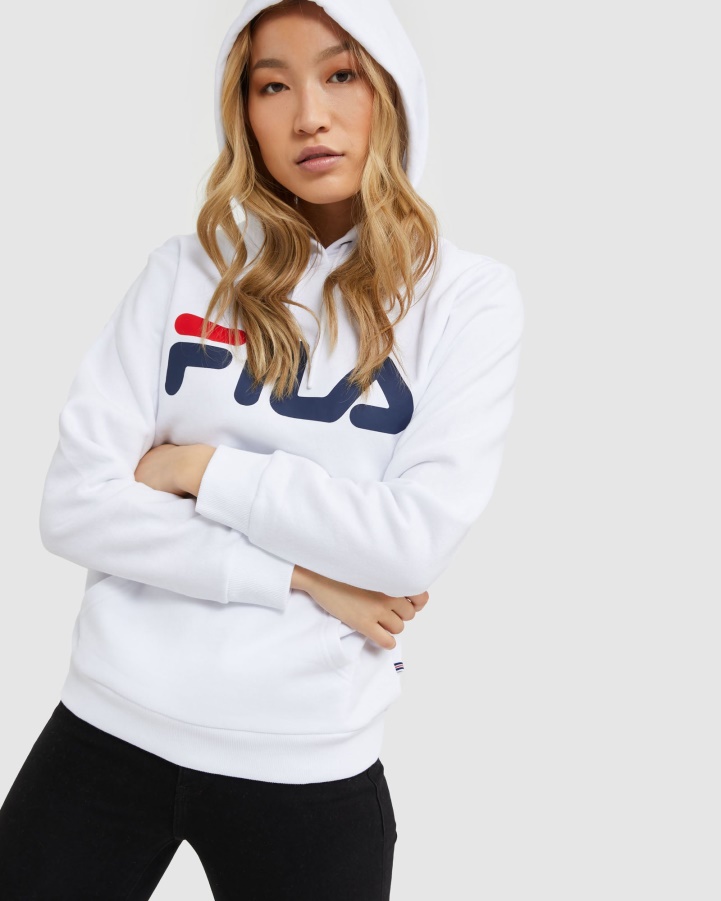 White Classic Unisex Hood Fila